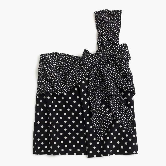 HP 🤩 J•Crew silk one shoulder top - Picture 6 of 10